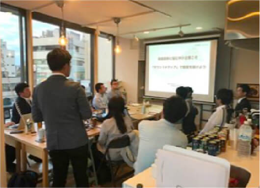 対面セミナー、懇親会の様子2